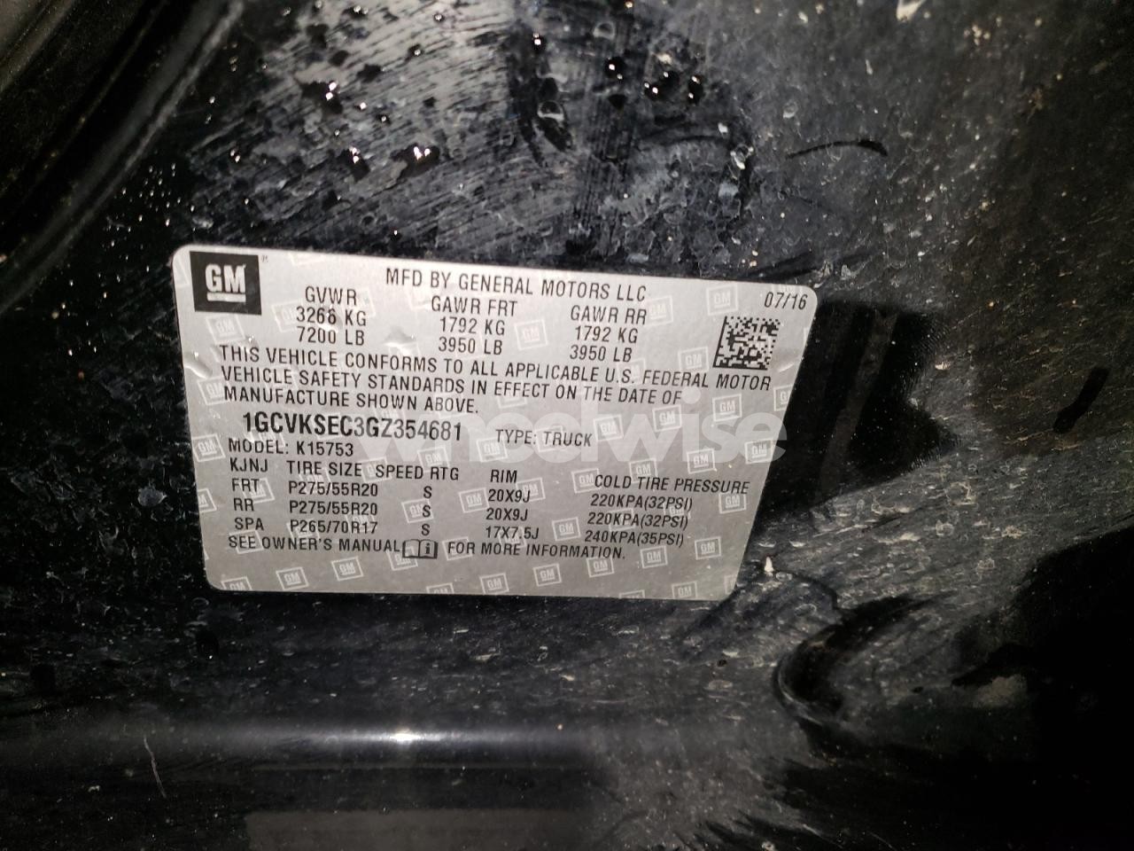 Photo 12 of 2016 CHEVROLET SILVERADO K1500 LTZ (VIN 1G1ZD5E1XBF249859)