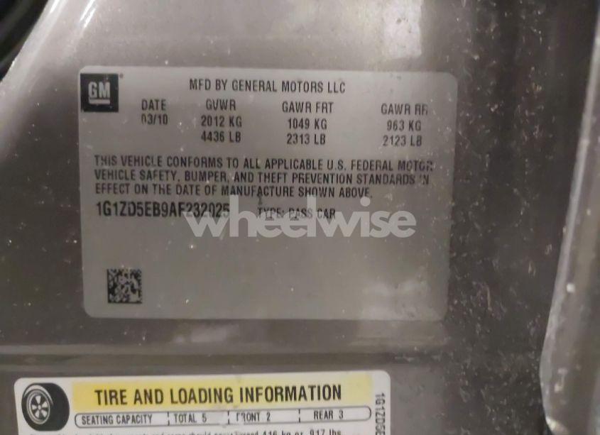 Photo 9 of 2010 Chevrolet Malibu LT (VIN 1G1ZD5EB9AF232025)