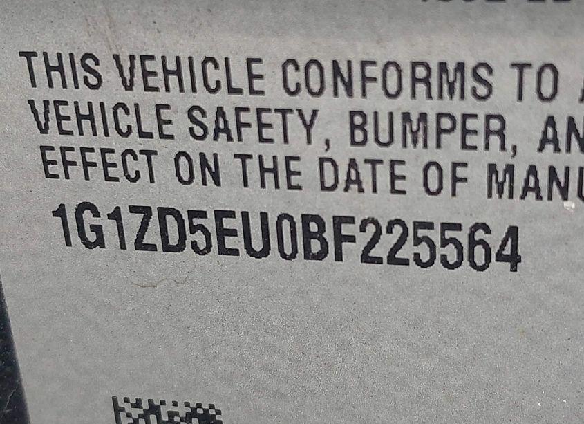 Photo 9 of 2011 Chevrolet Malibu 2LT (VIN 1G1ZD5EU0BF225564)