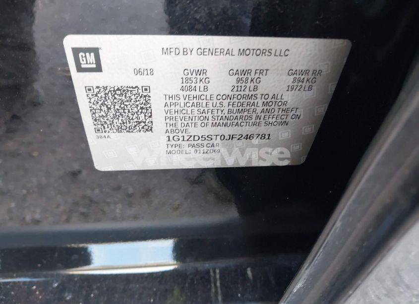 Photo 9 of 2018 Chevrolet Malibu LT (VIN 1G1ZD5ST0JF246781)