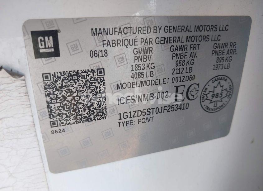 Photo 9 of 2018 Chevrolet Malibu LT (VIN 1G1ZD5ST0JF253410)