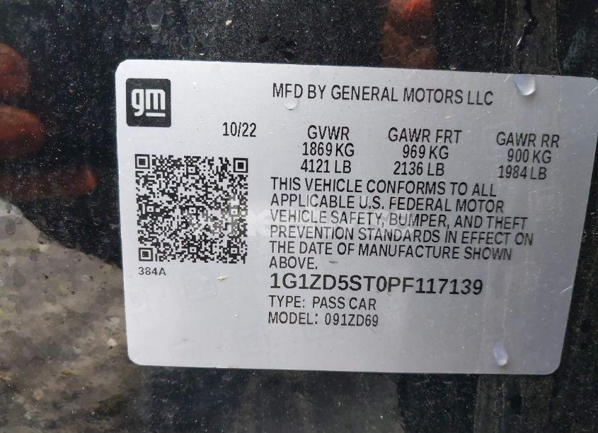 Photo 9 of 2023 Chevrolet Malibu FWD 1LT (VIN 1G1ZD5ST0PF117139)