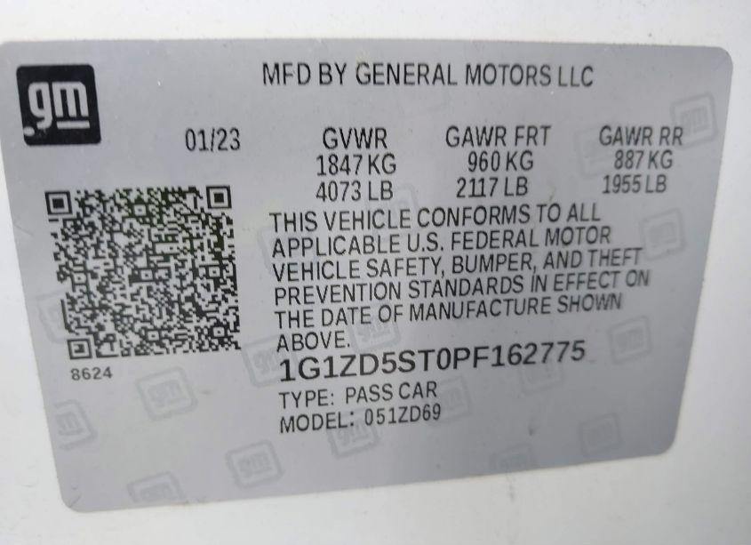Photo 9 of 2023 Chevrolet Malibu (VIN 1G1ZD5ST0PF162775)
