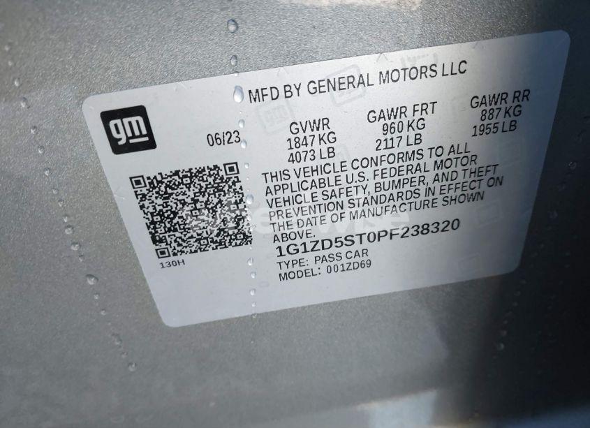 Photo 9 of 2023 Chevrolet Malibu FWD 1LT (VIN 1G1ZD5ST0PF238320)