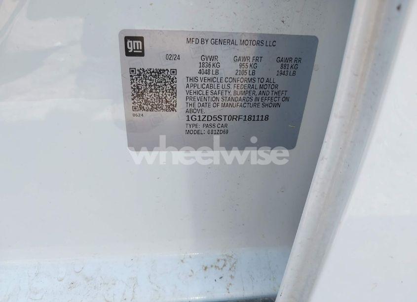 Photo 9 of 2024 Chevrolet Malibu FWD 1LT (VIN 1G1ZD5ST0RF181118)