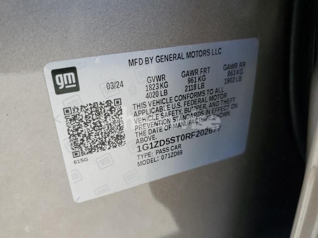 Photo 7 of 2024 CHEVROLET MALIBU LT (VIN 1G1ZD5ST0RF202677)