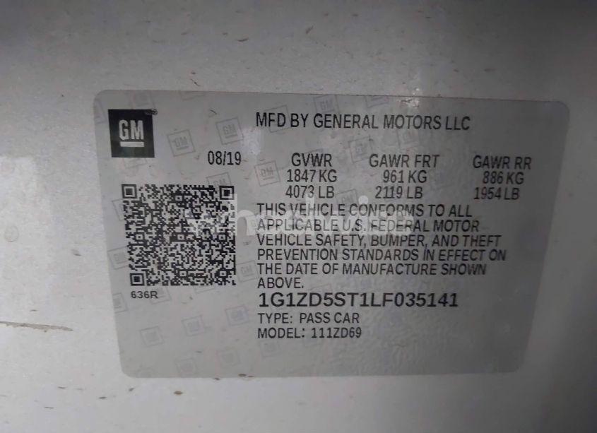 Photo 9 of 2020 Chevrolet Malibu FWD LT (VIN 1G1ZD5ST1LF035141)