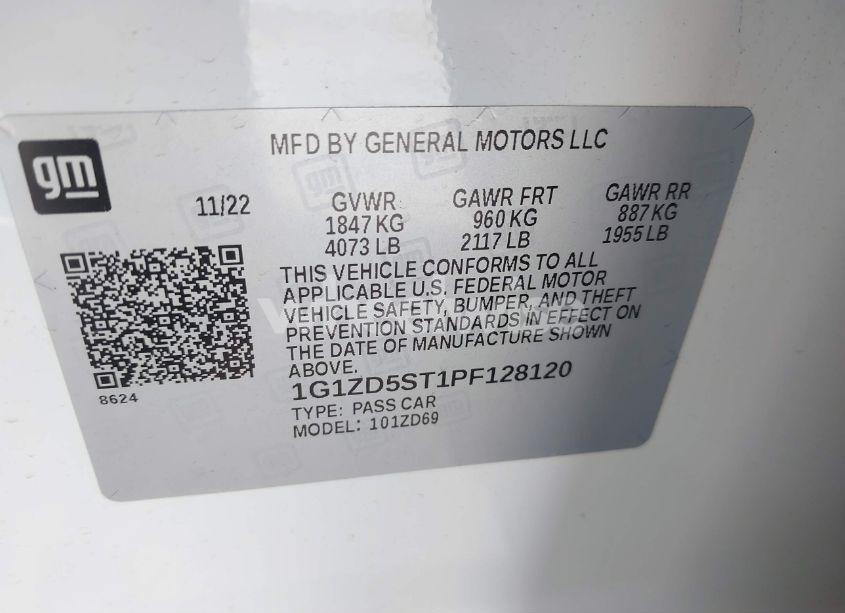 Photo 9 of 2023 Chevrolet Malibu FWD 1LT (VIN 1G1ZD5ST1PF128120)
