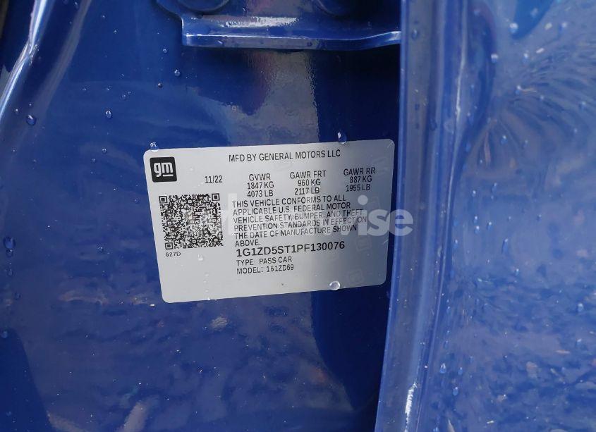 Photo 9 of 2023 Chevrolet Malibu FWD 1LT (VIN 1G1ZD5ST1PF130076)