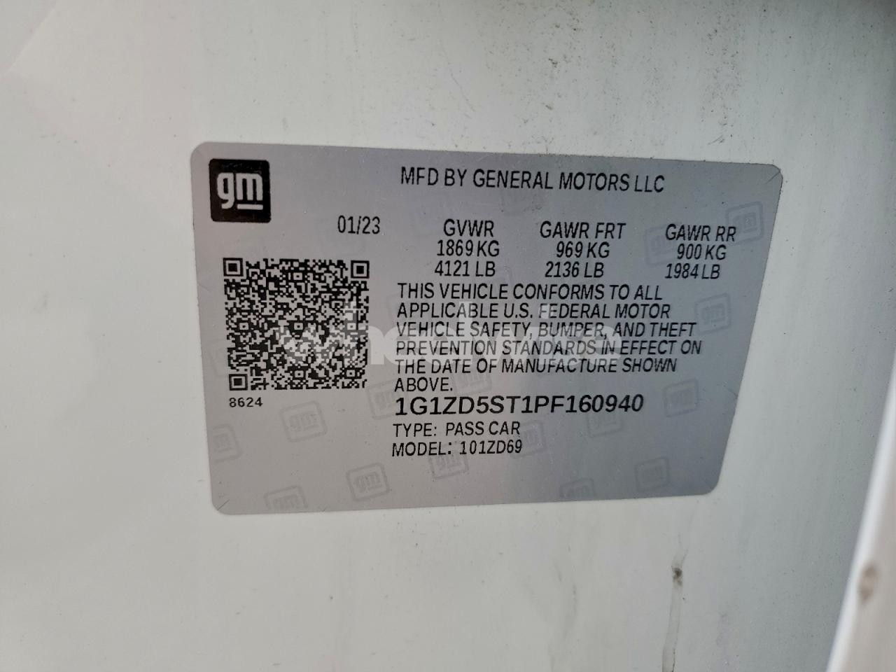 Photo 12 of 2023 CHEVROLET MALIBU LT (VIN 1G1ZD5ST1PF160940)