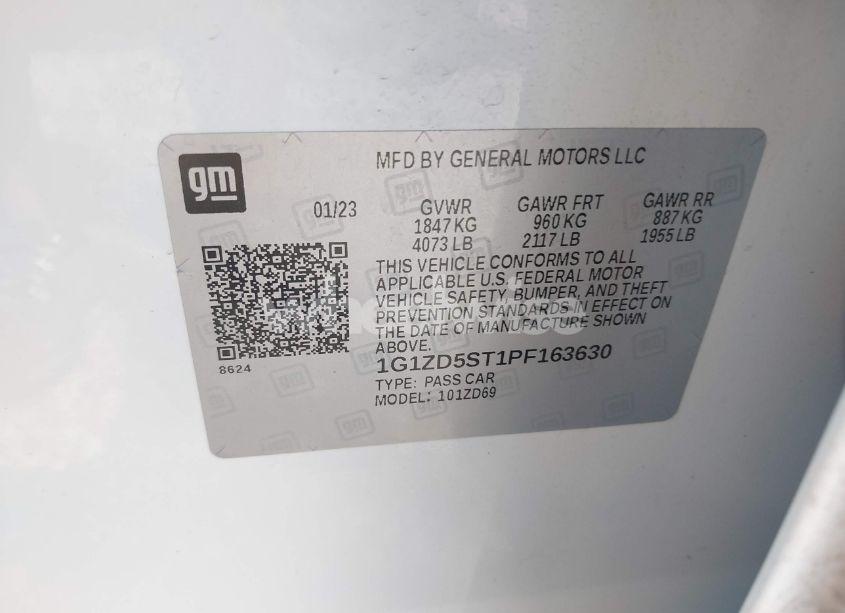 Photo 9 of 2023 Chevrolet Malibu FWD 1LT (VIN 1G1ZD5ST1PF163630)