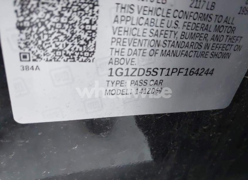 Photo 9 of 2023 Chevrolet Malibu FWD 1LT (VIN 1G1ZD5ST1PF164244)