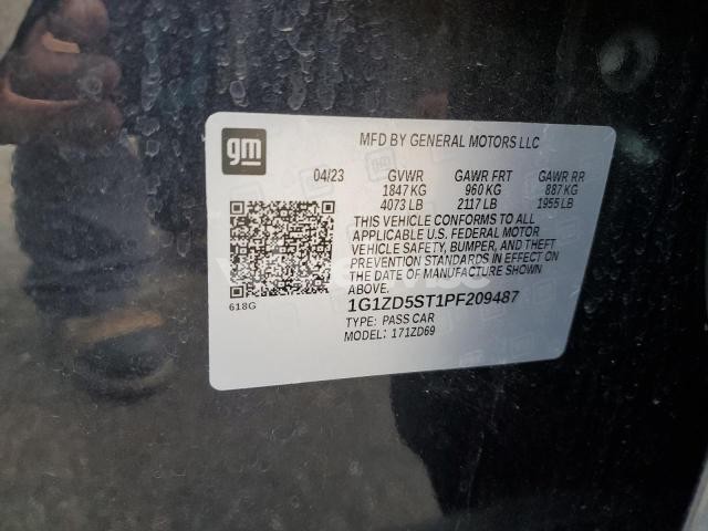 2023 CHEVROLET MALIBU LT N/A (VIN 1G1ZD5ST1PF209487) main photo