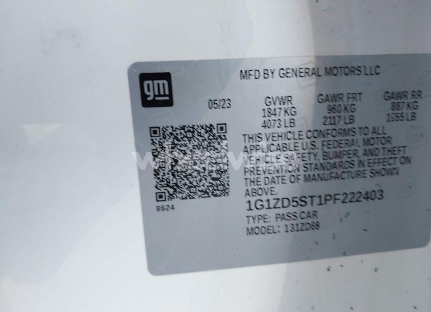 Photo 9 of 2023 Chevrolet Malibu FWD 1LT (VIN 1G1ZD5ST1PF222403)