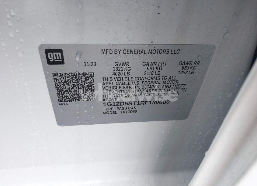 Photo 9 of 2024 Chevrolet Malibu FWD 1LT (VIN 1G1ZD5ST1RF130680)