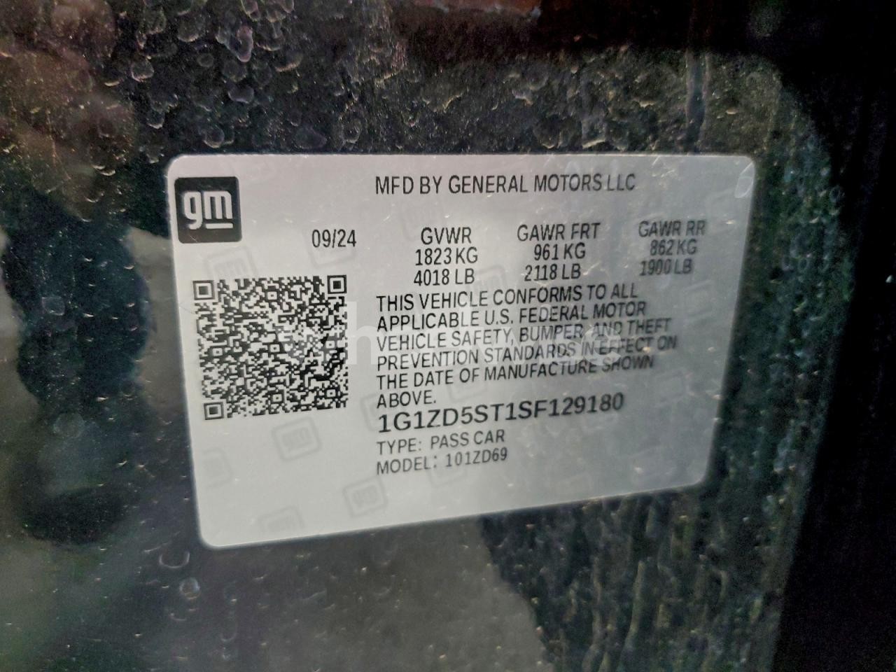 Photo 13 of 2025 CHEVROLET MALIBU LT (VIN 1G1ZD5ST1SF129180)