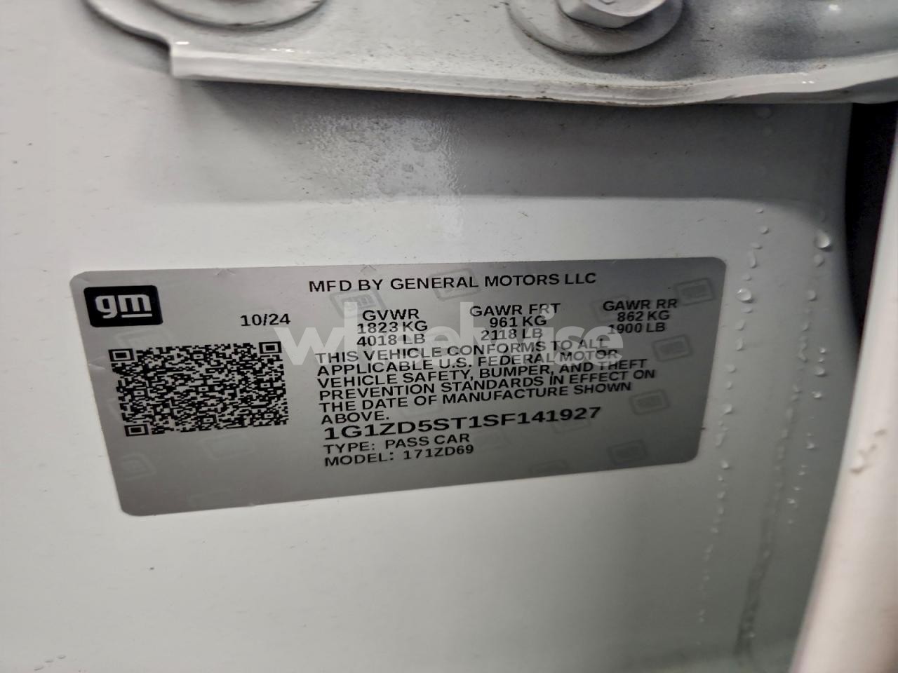 Photo 12 of 2025 CHEVROLET MALIBU LT (VIN 1G1ZD5ST1SF141927)