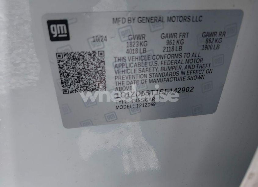 Photo 9 of 2025 Chevrolet Malibu FWD 1LT (VIN 1G1ZD5ST1SF142902)