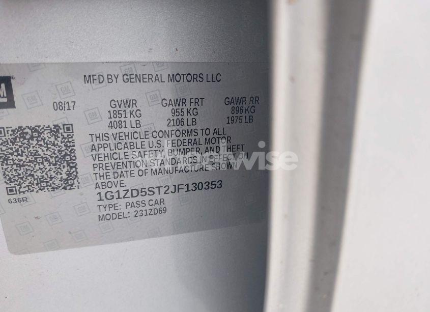 Photo 9 of 2018 Chevrolet Malibu LT (VIN 1G1ZD5ST2JF130353)