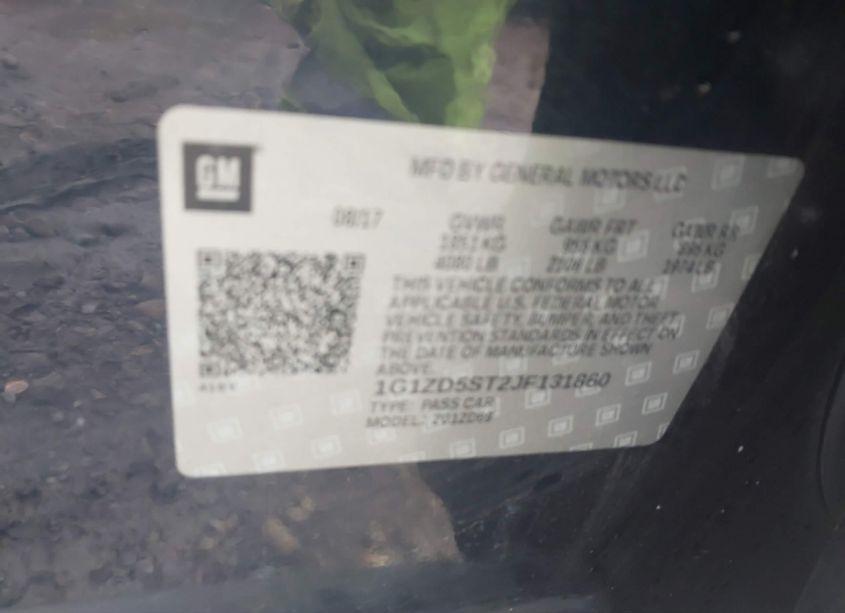 Photo 9 of 2018 Chevrolet Malibu LT (VIN 1G1ZD5ST2JF131860)