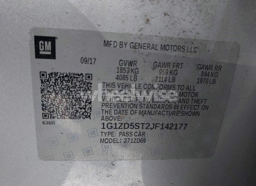 Photo 9 of 2018 Chevrolet Malibu LT (VIN 1G1ZD5ST2JF142177)