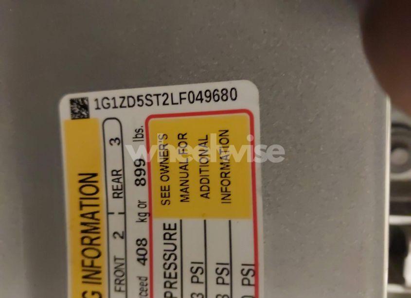 Photo 9 of 2020 Chevrolet Malibu FWD LT (VIN 1G1ZD5ST2LF049680)