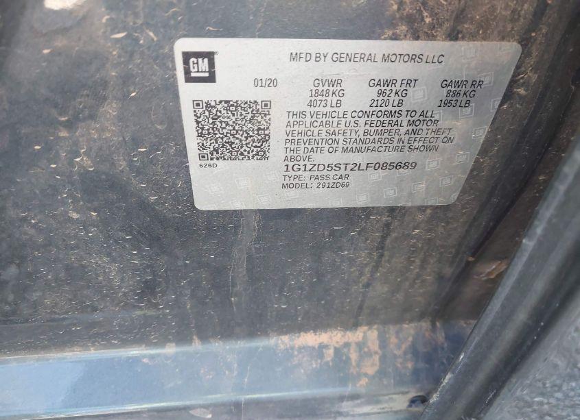 Photo 9 of 2020 Chevrolet Malibu FWD LT (VIN 1G1ZD5ST2LF085689)