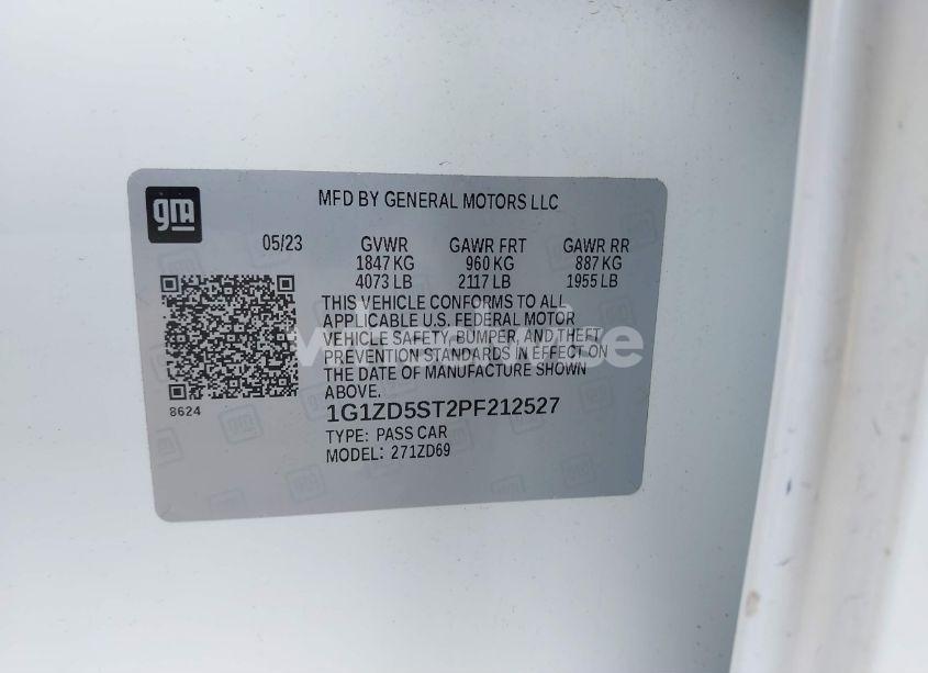 Photo 9 of 2023 Chevrolet Malibu FWD 1LT (VIN 1G1ZD5ST2PF212527)
