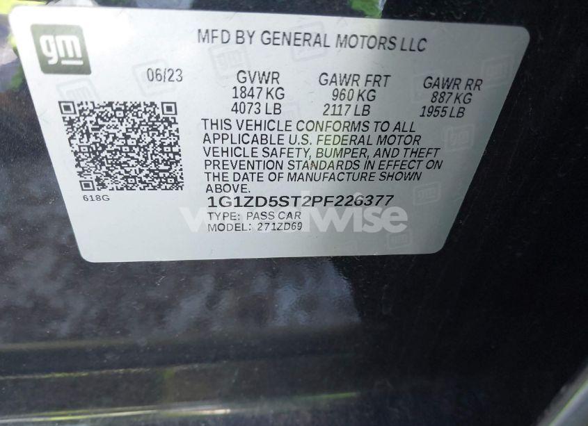 Photo 9 of 2023 Chevrolet Malibu FWD 1LT (VIN 1G1ZD5ST2PF226377)