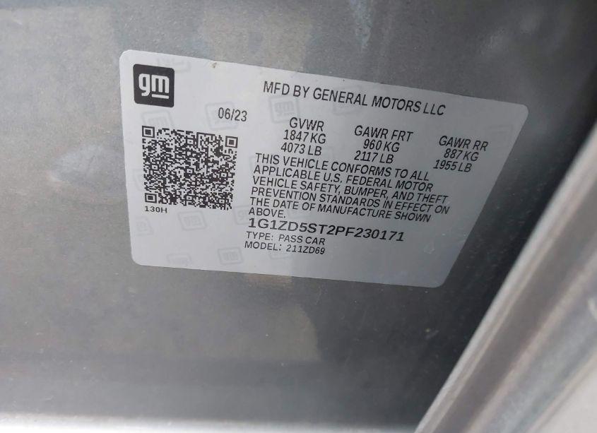Photo 9 of 2023 Chevrolet Malibu FWD 1LT (VIN 1G1ZD5ST2PF230171)