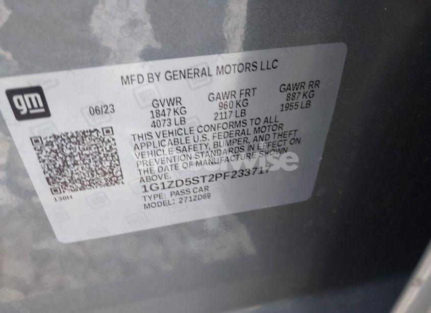 Photo 9 of 2023 Chevrolet Malibu FWD 1LT (VIN 1G1ZD5ST2PF233717)