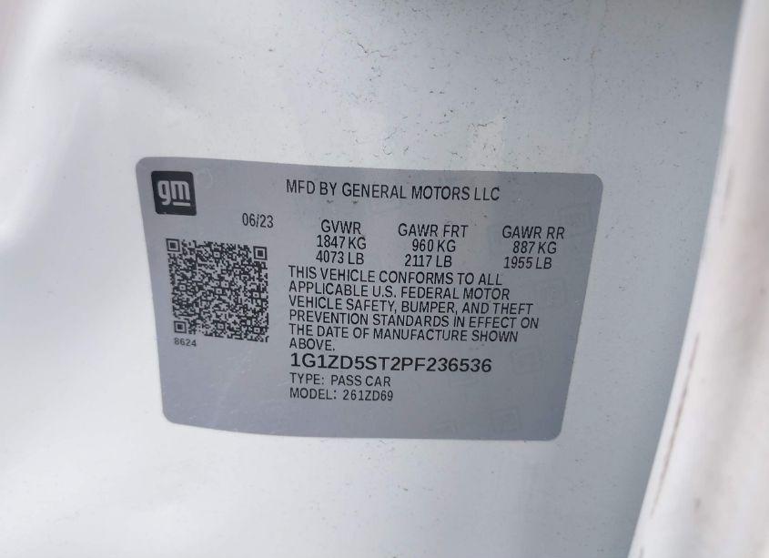 Photo 9 of 2023 Chevrolet Malibu FWD 1LT (VIN 1G1ZD5ST2PF236536)