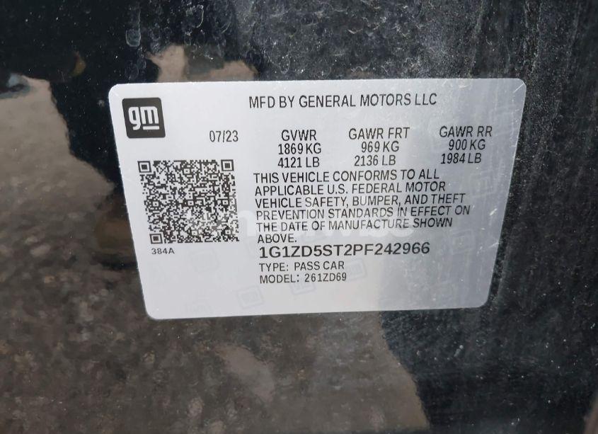 Photo 9 of 2023 Chevrolet Malibu FWD 1LT (VIN 1G1ZD5ST2PF242966)