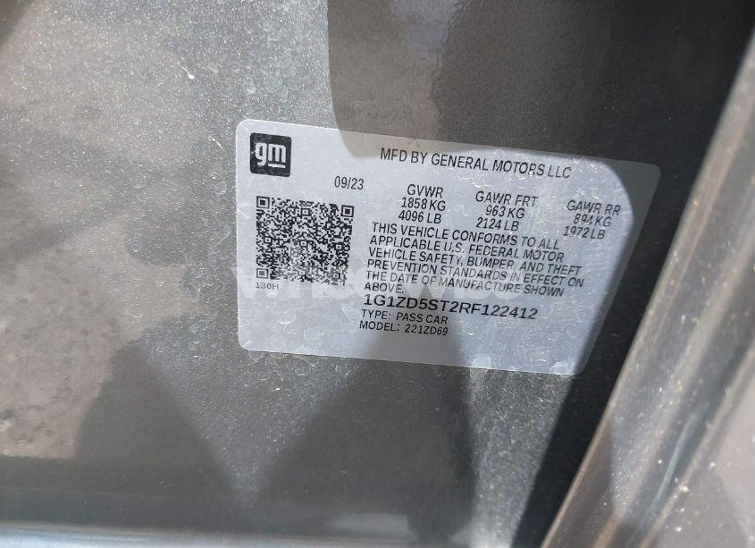 Photo 9 of 2024 Chevrolet Malibu FWD 1LT (VIN 1G1ZD5ST2RF122412)