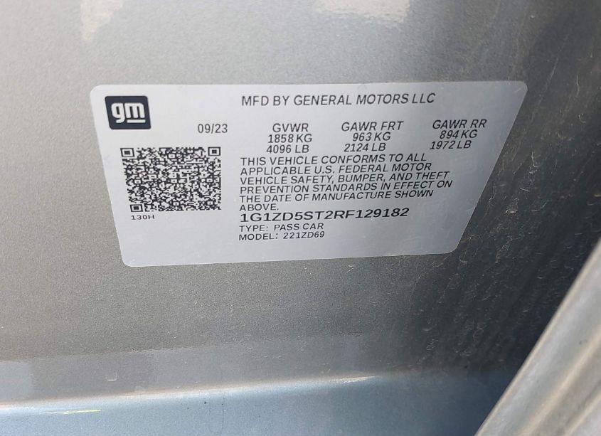 Photo 9 of 2024 Chevrolet Malibu FWD 1LT (VIN 1G1ZD5ST2RF129182)