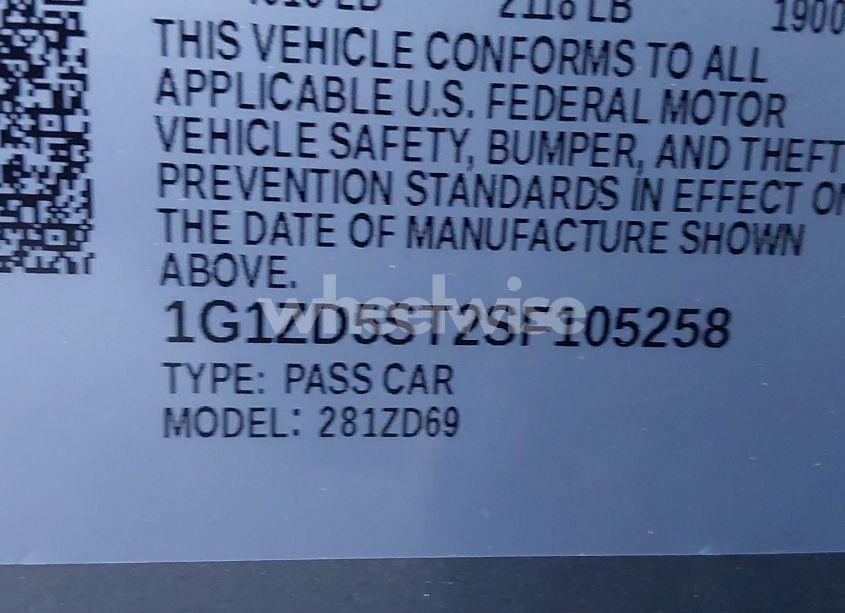 Photo 9 of 2025 Chevrolet Malibu FWD 1LT (VIN 1G1ZD5ST2SF105258)