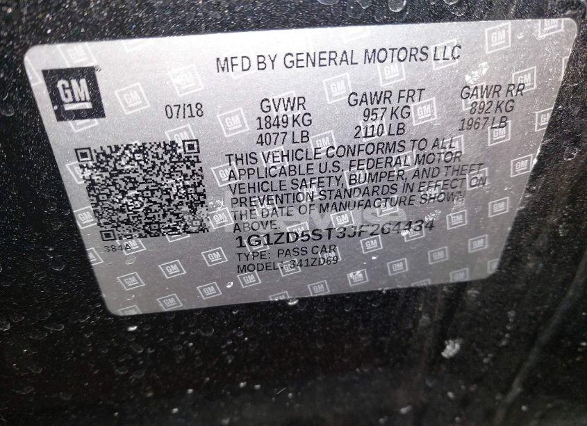 Photo 9 of 2018 Chevrolet Malibu LT (VIN 1G1ZD5ST3JF264434)