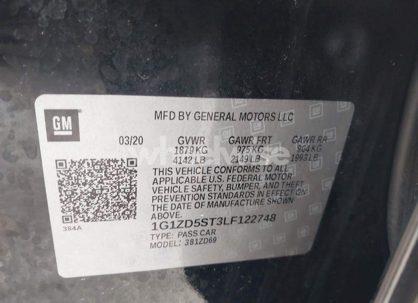 Photo 9 of 2020 Chevrolet Malibu FWD LT (VIN 1G1ZD5ST3LF122748)