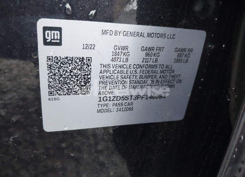 Photo 9 of 2023 Chevrolet Malibu FWD 1LT (VIN 1G1ZD5ST3PF146084)