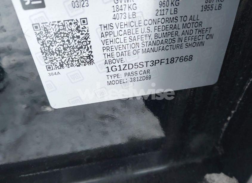 Photo 9 of 2023 Chevrolet Malibu FWD 1LT (VIN 1G1ZD5ST3PF187668)