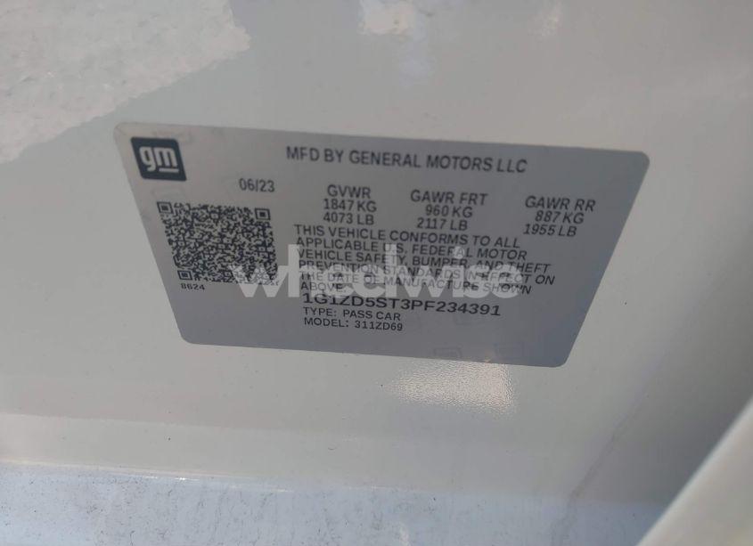 Photo 9 of 2023 Chevrolet Malibu FWD 1LT (VIN 1G1ZD5ST3PF234391)