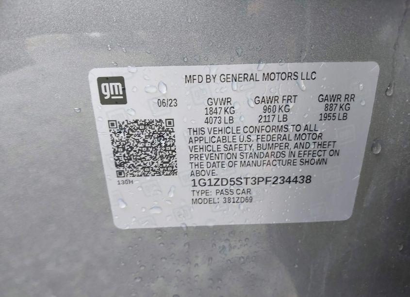 Photo 9 of 2023 Chevrolet Malibu FWD 1LT (VIN 1G1ZD5ST3PF234438)