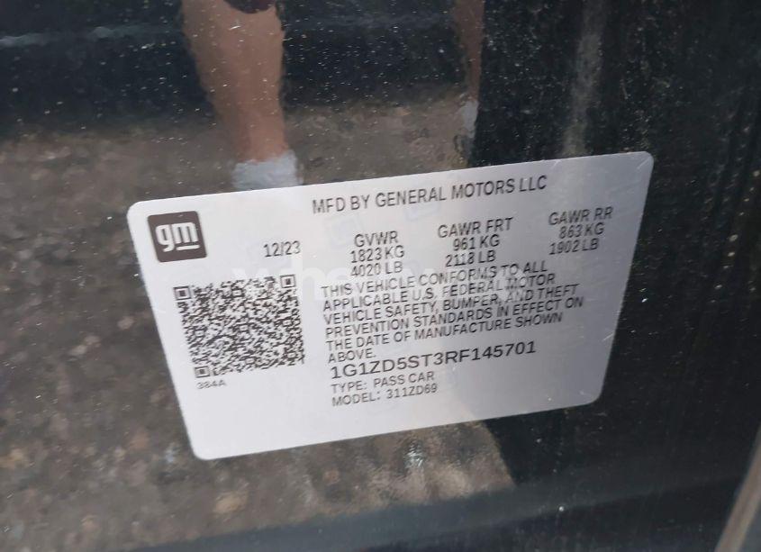 Photo 9 of 2024 Chevrolet Malibu FWD 1LT (VIN 1G1ZD5ST3RF145701)