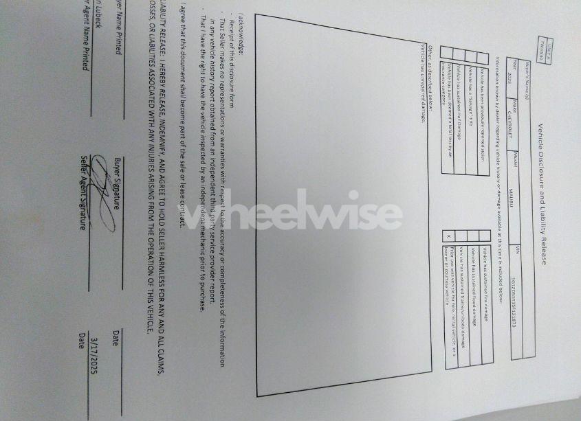 Photo 17 of 2025 Chevrolet Malibu FWD 1LT (VIN 1G1ZD5ST3SF121873)