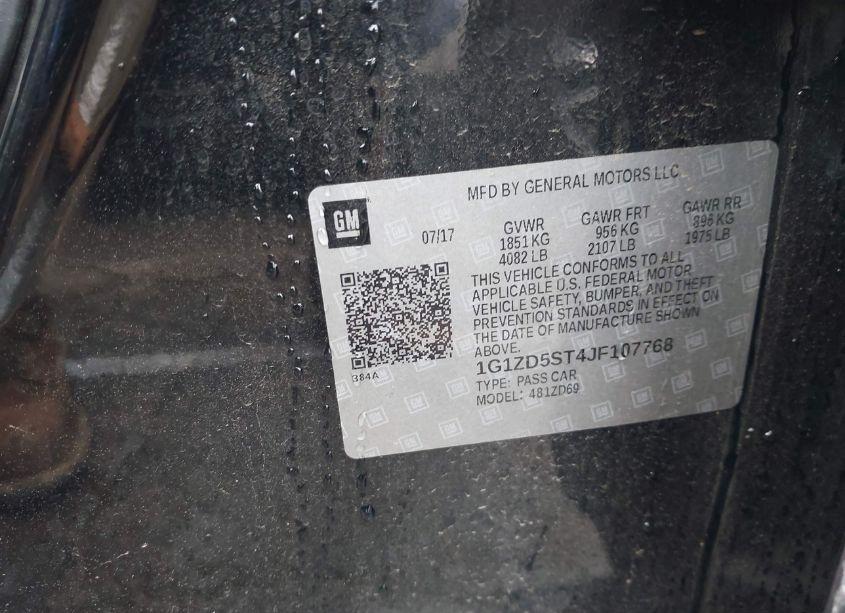 Photo 9 of 2018 Chevrolet Malibu LT (VIN 1G1ZD5ST4JF107768)