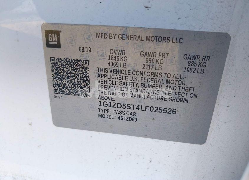 Photo 9 of 2020 Chevrolet Malibu FWD LT (VIN 1G1ZD5ST4LF025526)