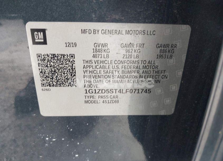 Photo 9 of 2020 Chevrolet Malibu FWD LT (VIN 1G1ZD5ST4LF071745)