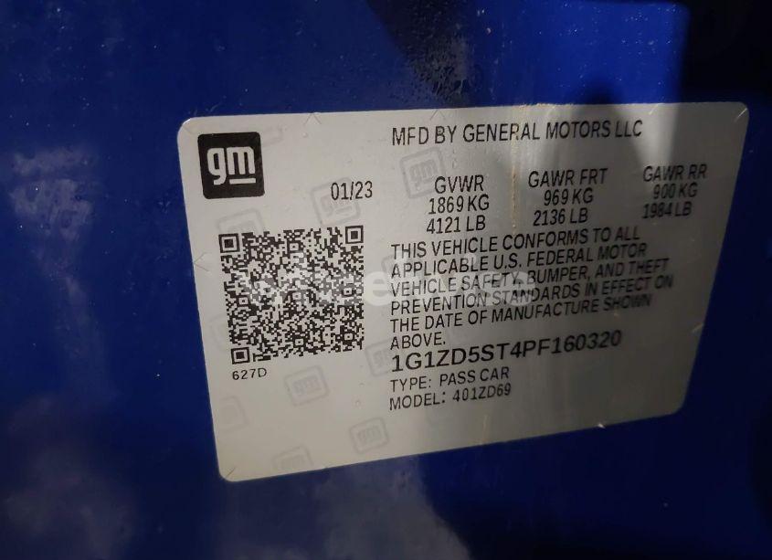 Photo 9 of 2023 Chevrolet Malibu FWD 1LT (VIN 1G1ZD5ST4PF160320)