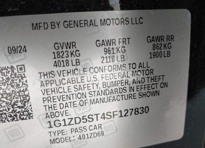 Photo 9 of 2025 Chevrolet Malibu FWD 1LT (VIN 1G1ZD5ST4SF127830)