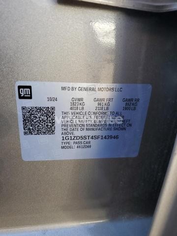 Photo 4 of 2025 CHEVROLET MALIBU LT (VIN 1G1ZD5ST4SF143946)